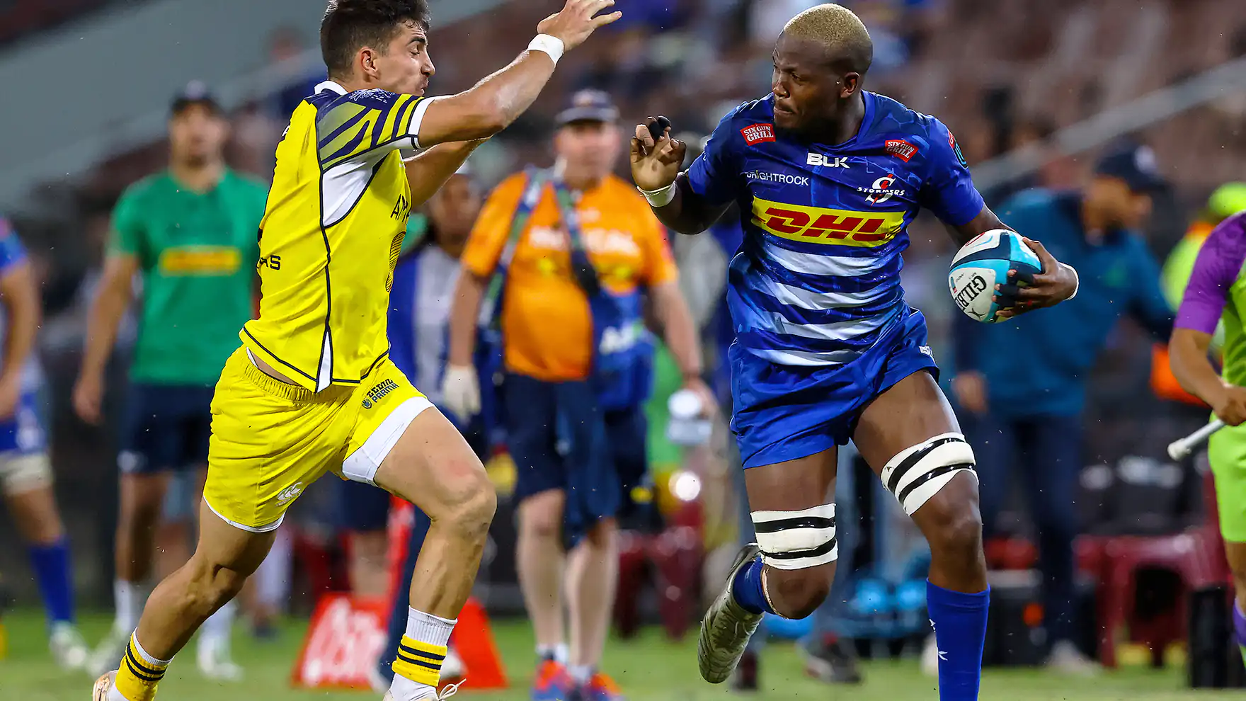 Stormers utility forward running with the ball