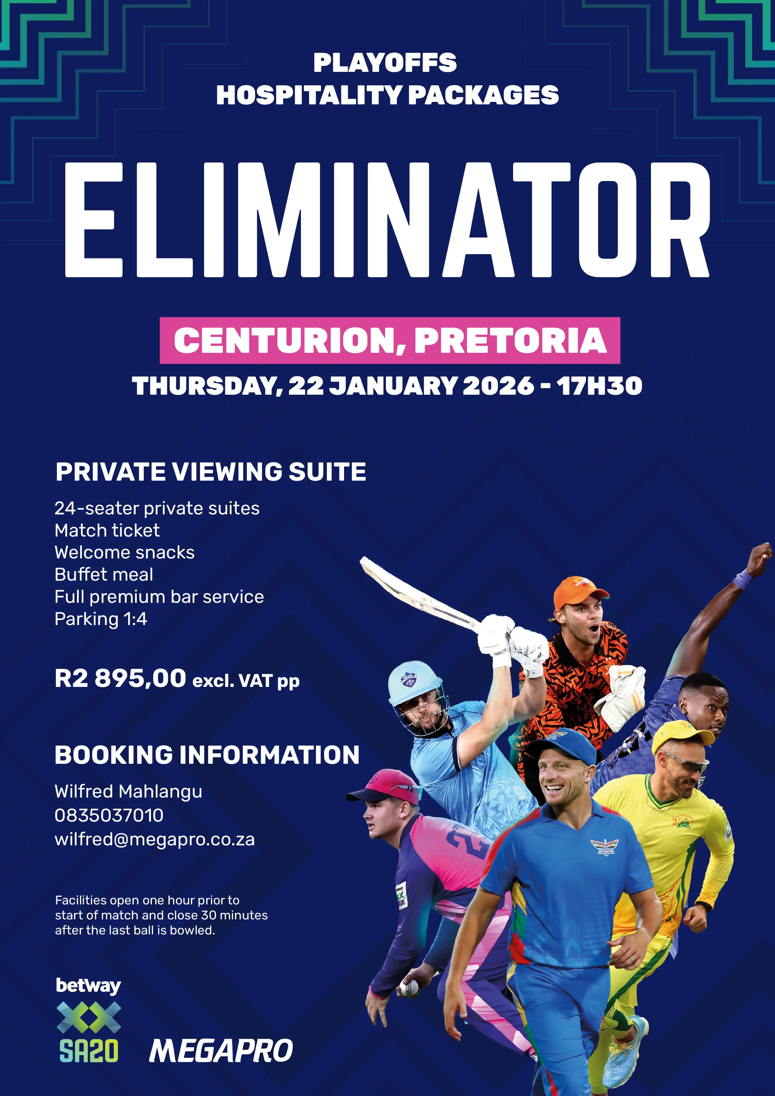 BETWAY SA20 ELIMINATOR HOSPITALITY FLYER