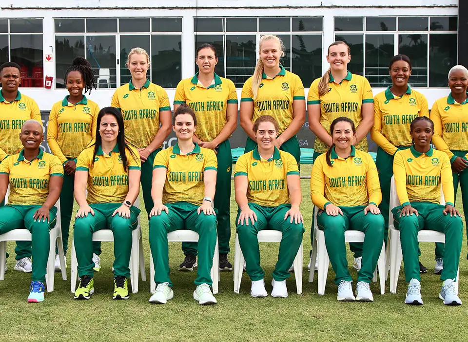 Proteas Women cricket team formal seating image