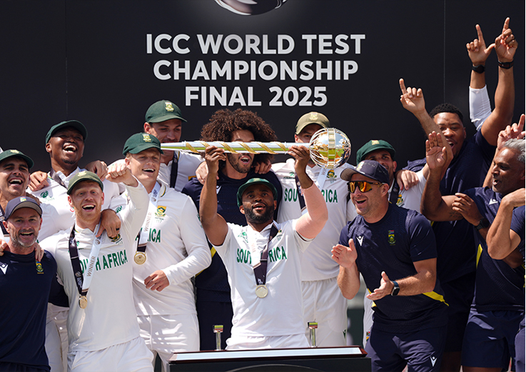 Proteas Men cricket team representing Megapro sports sponsorship sales in South Africa