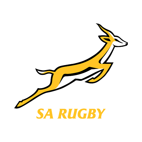Official South Africa rugby logo representing a Megapro sports rights holder partnership